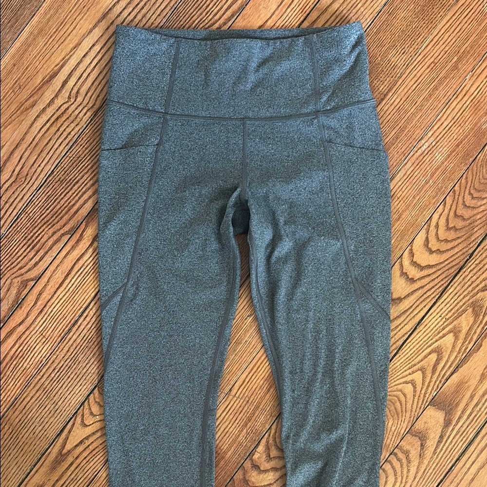 Athleta Gray High-Waisted Leggings